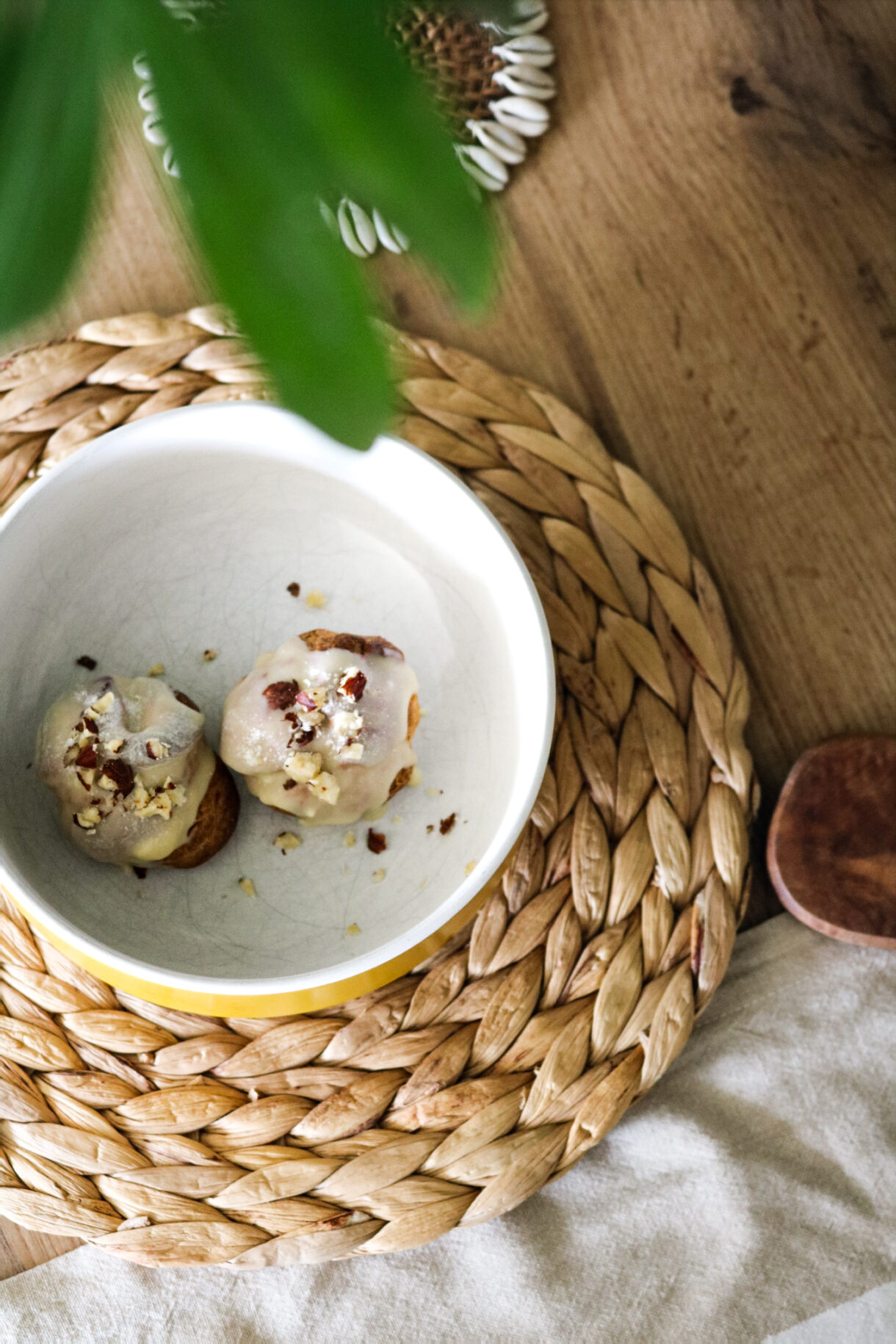 Choux à la crème citron et chocolat blanc faits maison