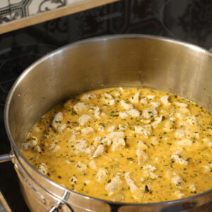 Sauce crémeuse au lait de coco, citron et myrte