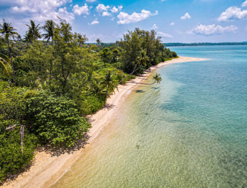 Plage sable doré Thaïlande authentique carte postale