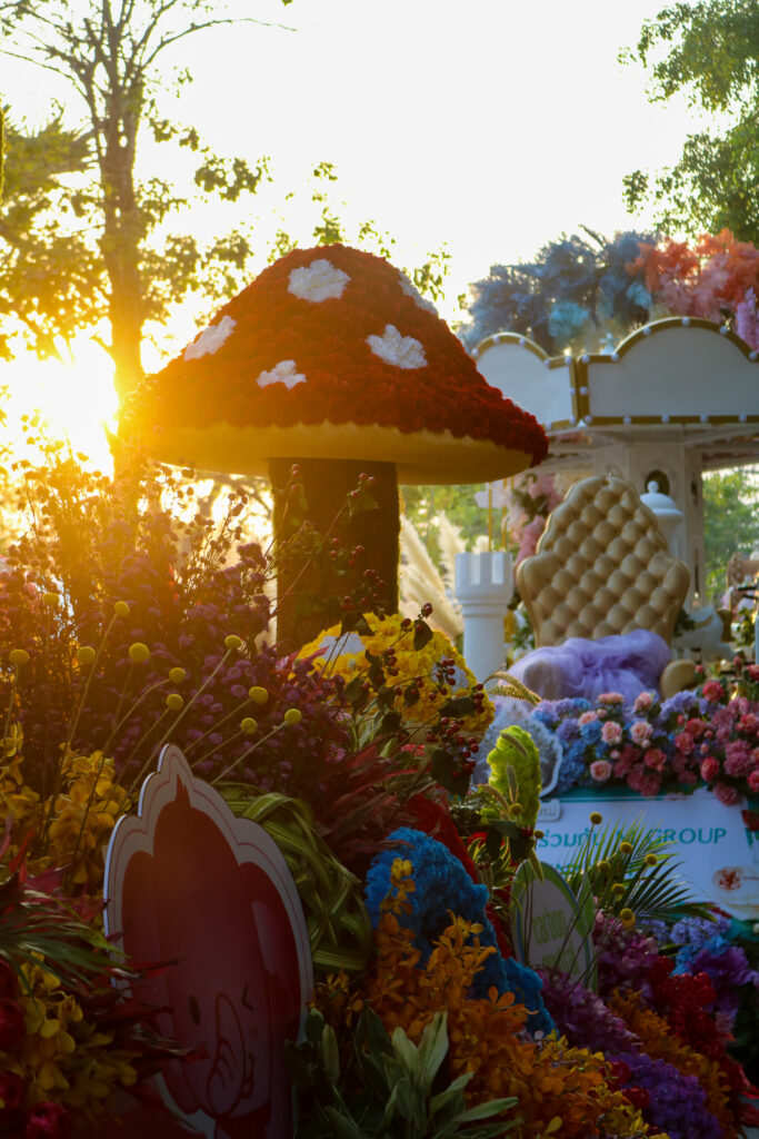 Parade décoration Chiang mai flower festival 