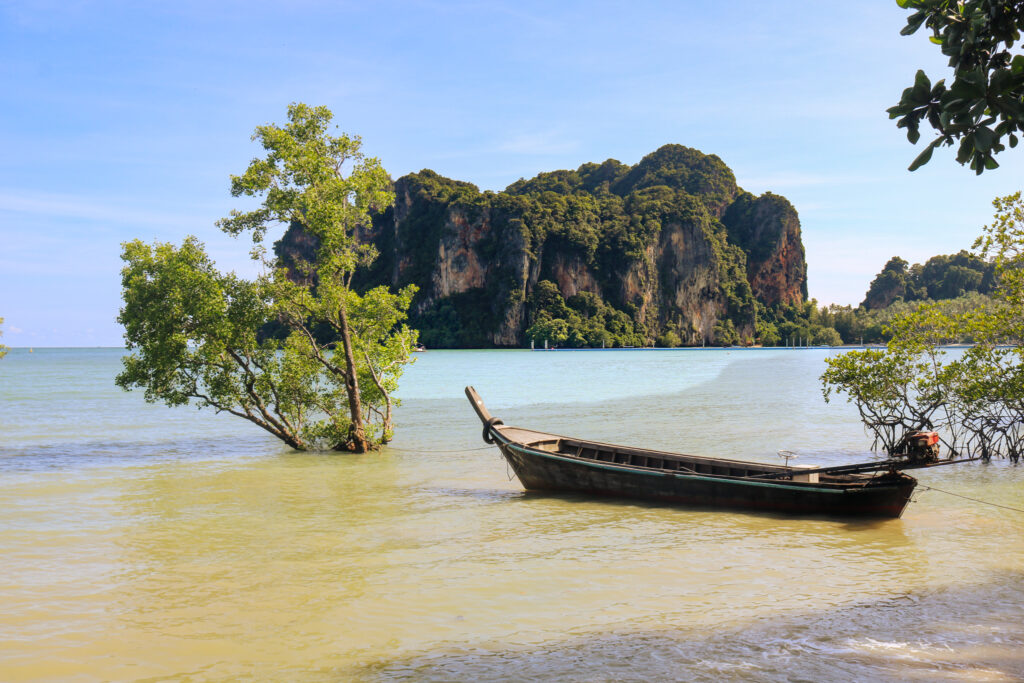 Longtail à marée basse Railay