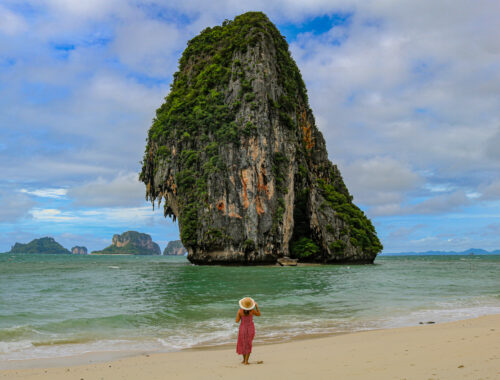 Adeline Bernard sur la plage