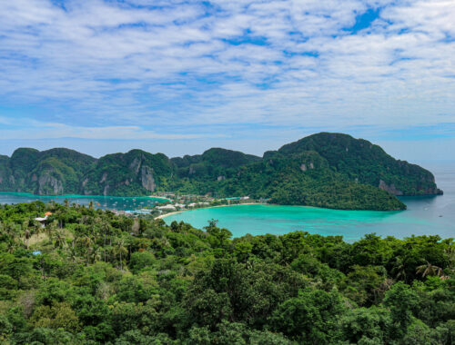 Point de vu des deux baies de Koh Phi Phi